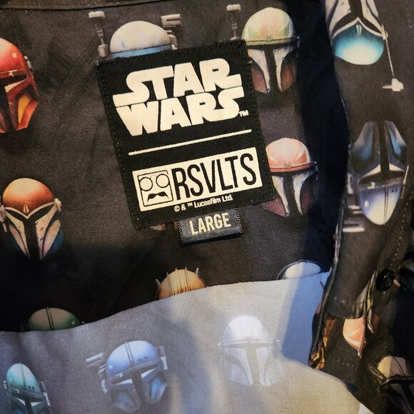 RSVLTS Mandalorian "This Is The Way" Short Sleeve Shirt, Size L - Picture 2 of 2